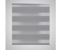 vidaXL Persiana Cebra 120 x 175cm Gris
