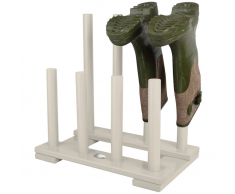 Esschert Design Zapatero blanco para botas, CF48W