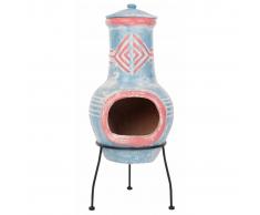 RedFire Chimenea Colima arcilla azul/rojo 86031