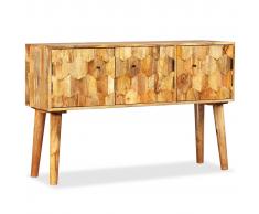 vidaXL Aparador de madera de mango maciza 118x35x75 cm