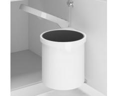 vidaXL Papelera de cocina empotrada plástico 8 L