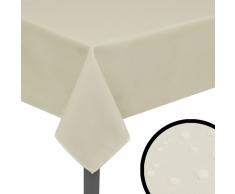 vidaXL Manteles de mesa 5 unidades crema 190x130 cm