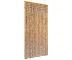 vidaXL Cortina de bambú para puerta contra insectos 90x220 cm