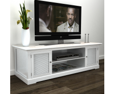 vidaXL Mueble TV de madera, Blanco