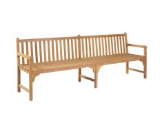 vidaXL Banco de jardín 240 cm madera maciza de teca