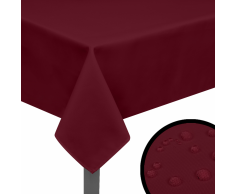 vidaXL Manteles de mesa 5 unidades burdeos 130x130 cm