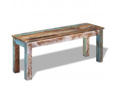 vidaXL Banco madera maciza reciclada 110x35x45 cm