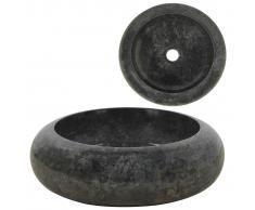 vidaXL Lavabo 40x12 cm mármol negro