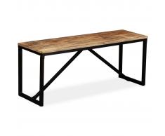 vidaXL Banco de madera de mango maciza 110x35x45 cm