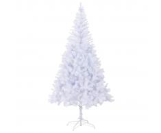 vidaXL Árbol de Navidad artificial con soporte acero 210 cm 1210 ramas