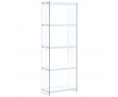 vidaXL Estantería de 5 niveles MDF blanco 60x29x167 cm