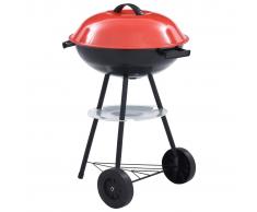 vidaXL Barbacoa portátil de carbón con ruedas XXL 44 cm