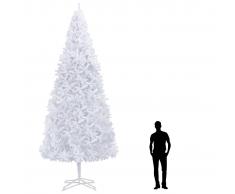 vidaXL Árbol de Navidad artificial blanco 500 cm