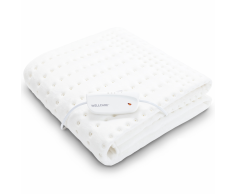 WellCare Manta eléctrica baja lana suave blanca 150x80 cm 79501.01