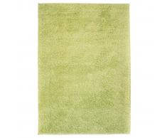 vidaXL Alfombra shaggy peluda 160x230 cm verde