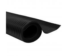 vidaXL Alfombrilla de goma antideslizante 2 x 1 m acanalado ancho