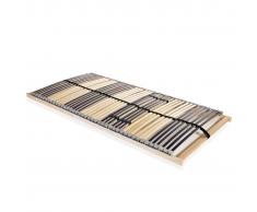 vidaXL Somier de láminas con 42 listones de 7 regiones 100x200 cm