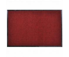 vidaXL Alfombra de entrada de PVC roja, 90 x 150 cm