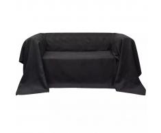 vidaXL Funda color antracita para sofá de micro-gamuza, 270 x 350 cm
