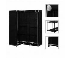 vidaXL Armario de esquina negro 130x87x169 cm