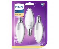 Philips Bombillas de vela LED 3 unidades 4 W 250 lúmenes 929001157470