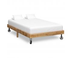 vidaXL Estructura de cama de madera maciza de mango 120x200 cm
