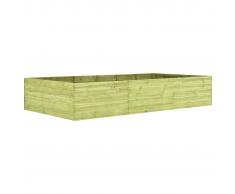 vidaXL Jardinera de madera de pino impregnada 300x150x54 cm