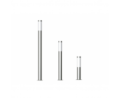 vidaXL Sobremuro, baliza de jardín, Rvs E27 230V, 3 unidades