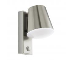 EGLO Lámpara de pared para jardín con sensor Caldiero acero inoxidable