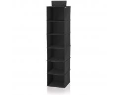 Leifheit Estante colgante para armario negro 30x30x125 cm 80003