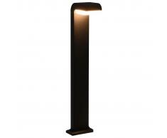 vidaXL Lámpara LED de jardín ovalada negra 9 W