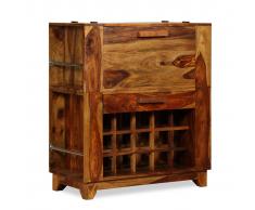 vidaXL Mueble bar de madera de sheesham maciza 85x40x95 cm