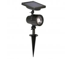 Luxbright Foco solar LED de jardín Cannes negro 44109