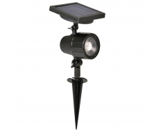 Luxform Foco solar LED de jardín Cannes negro 44109