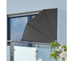 HI Toldo para balcón 1,2x1,2 m poliéster negro