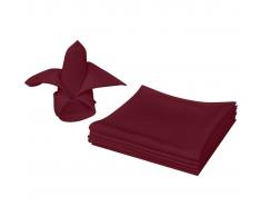 vidaXL Servilletas 25 unidades burdeos 50x50 cm
