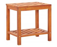 vidaXL Mesa auxiliar de madera maciza acacia 45x33x45 cm