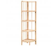 vidaXL Estantería de esquina madera de cedro 27x27x110 cm