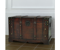 vidaXL Baul de madera estilo antiguo, modelo cofre tesoro