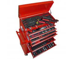 vidaXL Carrito de herramientas 7 cajones