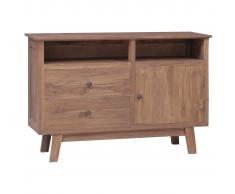 vidaXL Aparador de madera maciza de teca 100x30x68 cm