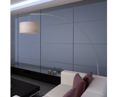 vidaXL Lámpara de pie ajustable en forma arco color crema 192 cm