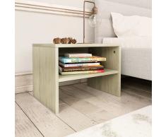 vidaXL Mesita de noche de aglomerado color roble Sonoma 40x30x30 cm