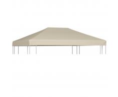 vidaXL Toldo de cenador 310 g/m² 4x3 m marrón