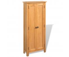 vidaXL Armario de almacenaje 50x22x122 cm roble macizo