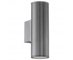 EGLO Lámpara de pared LED exterior Riga gris oscuro 94103