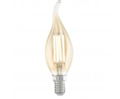 EGLO Bombilla LED de estilo vintage E14 CF37 11559, Color ámbar