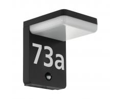 EGLO Lámpara LED de pared para jardín con sensor Amarosi negro 10W