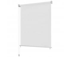 vidaXL Persiana enrollable de exterior 180x140 cm blanca