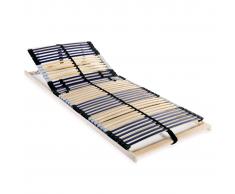 vidaXL Somier de láminas con 42 listones de 7 regiones 80x200 cm
